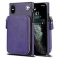 thumbnail image 1 of Funda tipo cartera para iPhone XS Max con tarjetero y correa para el hombro para mujer, 1 of 5
