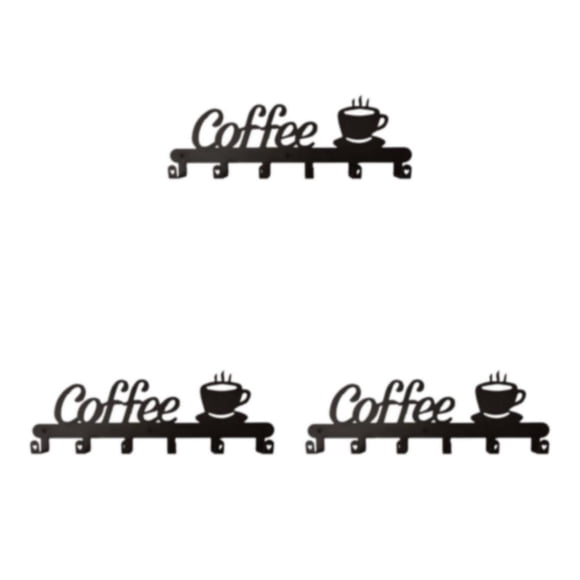 Bearachild Wall Mounted Coffee Mug Holder Multifunction Cups Tea Rack for Restaurant Type1 NO1