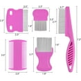 thumbnail image 2 of Flea Comb for Cats Dogs, 6 Pack Pet Lice Comb Set Pet Grooming Pets for Small, Medium & Large Pets (Blue), 2 of 10