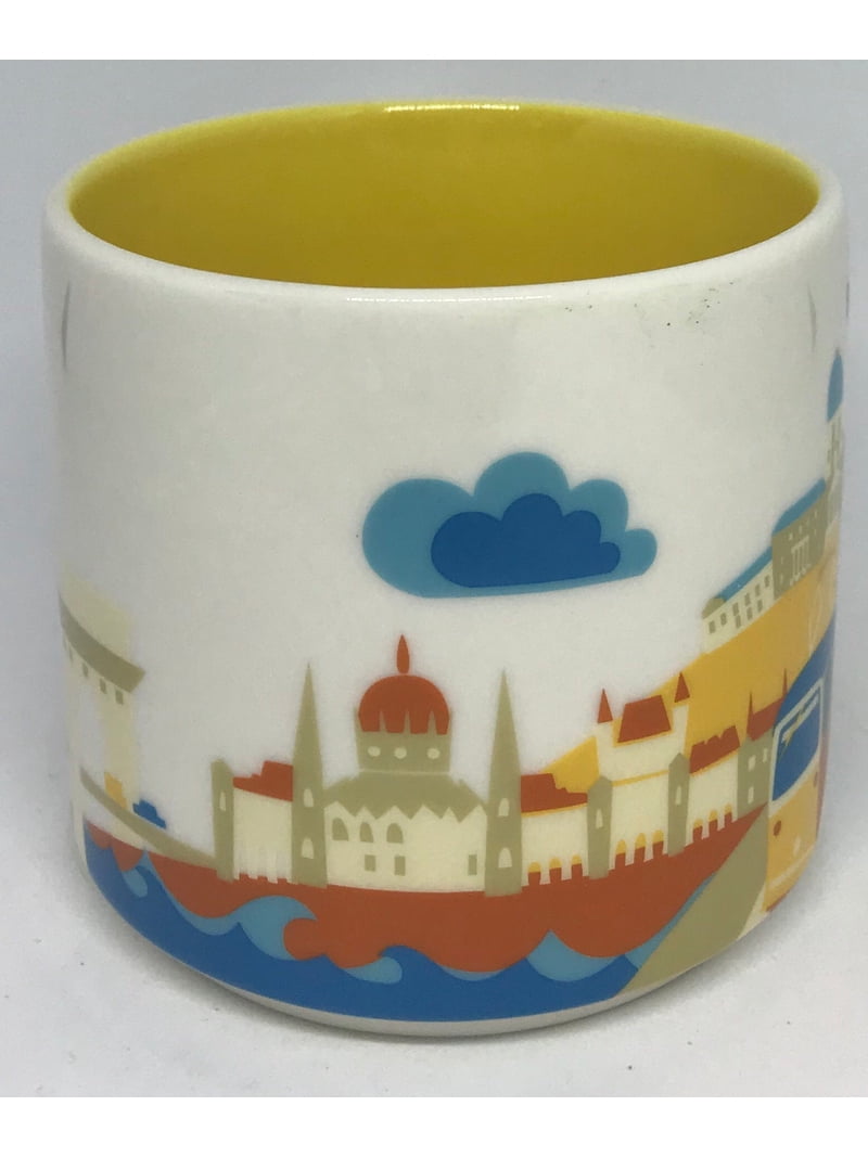 Starbucks You Are Here Budapest Hungary Ceramic Coffee Mug New