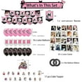 thumbnail image 2 of Blackpink Party Supplies for Fans Birthday Party Decorations - 1 Blackpink Party Banner 18 Blackpink Party Balloons 17 Blackpink Cake Toppers 20 Black, 2 of 4