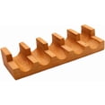 thumbnail image 7 of ABCISI Wood Sushi Temaki Holder, Rustic Novelty Serving Tray, Taco Display Stand Sushi Hand Roll Holder for Party Restaurant Dining Room, Presentation Platter Roll Boat Food Display, 5 Grid, 7 of 7
