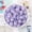 Purple, variant on U8MO 10pcs 18mm Resin Plastic Crystal Flowers Flatback Beads Glue On Embellishments-White