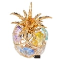 thumbnail image 4 of Matashi 24K Gold Plated Highly Polished Mini Pineapple Ornament with Genuine Crystals, 4 of 5