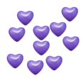 thumbnail image 1 of Paquete de 2-5 Globos de látex con forma de corazón mayimx decoración para fiesta de cumpleaños y boda 10 Uds 2 piezas Globos de corazón de látex para bodas, 1 of 8