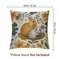 thumbnail image 4 of Ullo0ord Cute Cat Painting Pillow Covers Set of 2 Modern Sofa Cute Cat Throw Pillow Cover Decorative Home Outdoor Pillow Case Cushion Case for Couch Bed Car  18x18in, 4 of 7