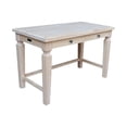 thumbnail image 3 of Vista Solid Wood Desk with 2 Drawers and Chair in Unfinished, 3 of 7