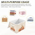 thumbnail image 7 of Foldable Fabric Storage Bin With Handle Collapsible Basket Box Storage With Lid Organizer Pumkins, 7 of 7