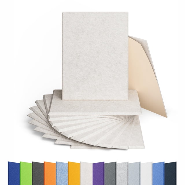 Paneles acústicos Amantech High Density Sound de 40 x 30 x 1 cm, 12 unidades