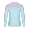 thumbnail image 4 of ZCFZJW Mens Knit Polo Shirts Casual Tie Dye Gradient Print Long Sleeve Classic Polo Shirts Button Down Golf Shirts Loose Fit Henley Tops Multicolor#09 XXXXL, 4 of 4