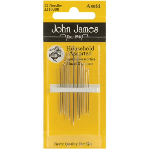 John James Household Hand Needles-Assorted 12/Pkg