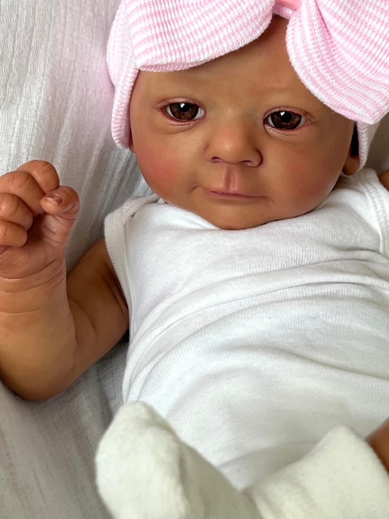 45 cm Warm Reborn Baby Girl Doll Silicone Vinyl Newborn Babies Doll Painted Hair Kids Playmates Birthday Christmas Gift Cute Toy
