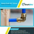 thumbnail image 5 of Sharkbite 2 in. Push-to-Connect 90-Degree Elbow Fitting in Brass - UXL0254, 5 of 5