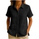 thumbnail image 1 of Tops Sueltos Casuales para Mujeres Moda No Posicionamiento Impreso 3/4 Manga V-Cuello Blusa con Poliéster Suave, Cómodo Top para el Uso Diario en Casa O Trabajo, 1 of 7