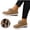 Khaki, variant on Willtoo Sneakers For Women Round Toe Lace Up Casual Platform Sneakers Comfort Wedge Heel Lightweight Walking Shoes for Daily Wear