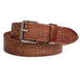 thumbnail image 2 of Croco Embossed Distressed 100% Leather Casual Belt for Men and Women, 2 of 6
