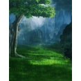 thumbnail image 1 of BSDHOME Polyester 5x7ft Landscape Tree Hill Lawn Grass Photography Backdrops Photo Props Studio Background, 1 of 2