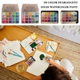 thumbnail image 2 of 20 Colors Pearlescent Solid Watercolor Paint Set, 2 of 8