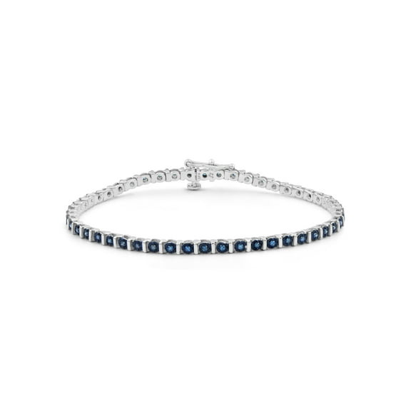 JewelersClub 1/2 Carat T.W. Blue Diamond Sterling Silver Tennis Bracelet