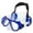 Clear/Blue, variant on IST ME80 ProEar Pressure Equalization Mask with Watertight Ear Cups (Blue)