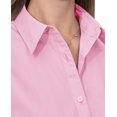 thumbnail image 4 of Siliteelon Short Sleeve Cotton Work Shirts for Women Basic Button Up Shirt, 4 of 7