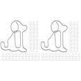 thumbnail image 3 of Hemoton 200 pcs  Office Clips Paper File Small Clips Novelty Cute Dog Shaped Clips Reusable Paperclips, 3 of 8