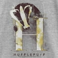 thumbnail image 2 of Girl's Harry Potter Hufflepuff Badger Watercolor Graphic Tee Athletic Heather Large, 2 of 5