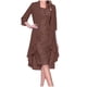 thumbnail image 1 of Puntoco Vestido a Media Pierna con Cuello en V y Manga Larga de Lino y algodón Suelto con Cuello en V para Mujer Puntoco Puntoco-5496, 1 of 3