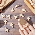 thumbnail image 3 of 100 cuentas blancas de madera natural a granel, mini cuentas pequeñas, rosarios, crucifijos, cruces de bolsillo, Pascua, fiestas y Navidad., 3 of 9