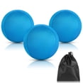 thumbnail image 1 of Ensemble de 3 Renforceurs de Prise en Silicone - Bleu Résistance 50 Lb, Balles d'Exercice en TPE en Forme d'Oeuf et Spandex avec Sac de Rangement pour l'Entraînement de Réadaptation de la Main, Détente à l'Écran et Soulagement de l'Ennui, 1 of 7