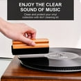 Kulloomii Premium Vinyl Record Cleaner Kit 4in1 Care for Albums with Velvet Brush, Fluid