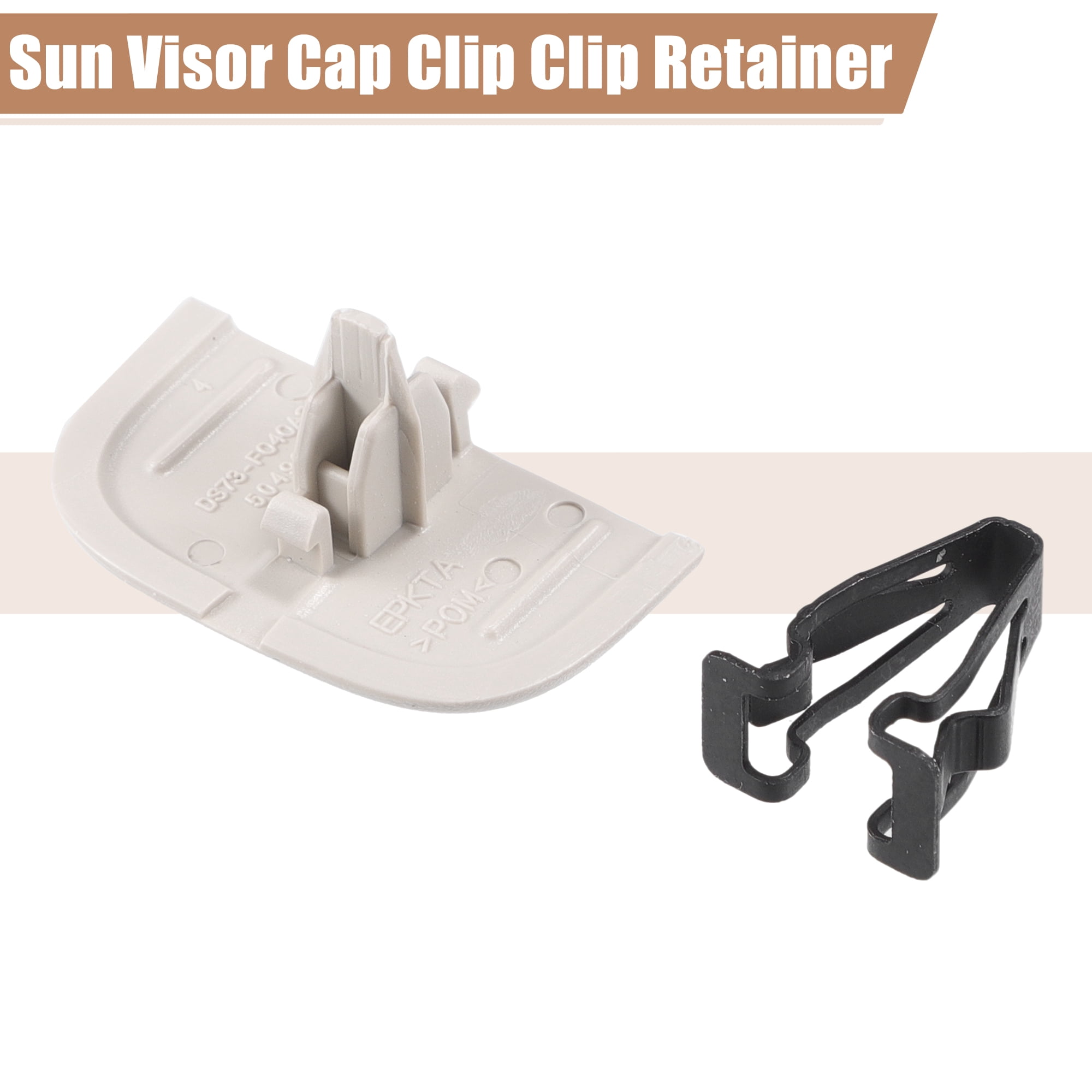 Unique Bargains 2 Set Iron Sun Visor Cap Clip DS7Z-54672A40-AF/DS7Z4273AA/DS7Z-9904132-A
