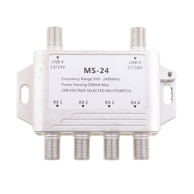 DTV 2X4 Tension LNB Sélectionnée 2-In/4-Out Connectant 2 Signaux de Télévision Simultanément
