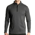 thumbnail image 3 of Sonducket Jersey de media cremallera para hombre, camiseta cálida de manga larga transpirable de Color sólido para niños, ropa interior térmica Camisetas Verde SG Sonducket AP013080-14, 3 of 6