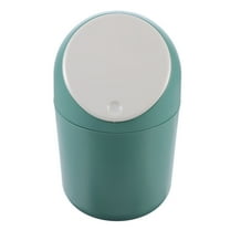 Masteelf  Mini Wastebasket Can Desktop Bin Paper Small Bathroom Green