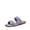 PURPLE, variant on Women's Braided Sandals Slip on Slides Two Straps Square Toe Dressy for Summer