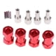 thumbnail image 5 of Adaptador extendido de 4 piezas de 15-25 mm, repuesto de buje para coches RC de hobby a escala 1:10. Rojo -20mm, 5 of 9