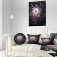 thumbnail image 3 of Designart Black Flower with Silver Details - Floral Throw Pillow - 12x20, 3 of 5
