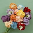 thumbnail image 4 of Bgsha Carnation Crochet Flower Single Bunch Knitted Flower Mother's Day Present, 4 of 9