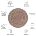 thumbnail image 6 of SAFAVIEH Outdoor CY8734-36512 Courtyard Lt Beige / Terracotta Rug, 6 of 10