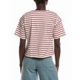 thumbnail image 2 of Madewell womens  Structured Striped Boxy T-Shirt, s, Red, 2 of 3