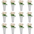 thumbnail image 2 of 12 Pcs Flower Bucket, 9 Inch Galvanized Metal Flower Vase Bucket with Handles for Homes Garden Floral Centerpiece Wedding Decor (Sliver), 2 of 18