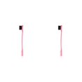 thumbnail image 2 of Seitruly Mango de cepillo para cejas Spoolie Foundation Shaping Eyeliner Pinceles para cejas multicolores Herramienta de maquillaje para ahorrar espacio Rosado 2piezas Seitruly  CBP383563, 2 of 6