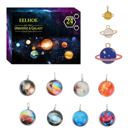 

Christmas Advent Gifts 1 Box of 24Pcs Christmas Advent Gifts Universe Galaxy Box Planet Balls Kids Gift