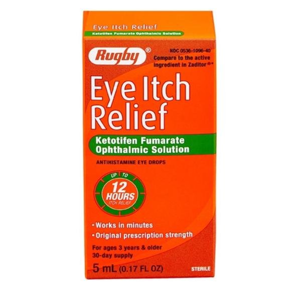 Rugby Zaditor Eye Itch Relief Ketotifen Fumarate Ophthalmic Solution
