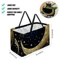 thumbnail image 2 of New Moon Symbol Reusable Foldable Oxford Cloth Collapsible Easter Basket Storage Bin Bag with Large Capacity, 2 of 7