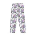 thumbnail image 5 of Goofa Violets Flowers Printed Soft Pajama Pants for Men, Wide Leg Comfy Casual Lounge Yoga Pants-, 5 of 9