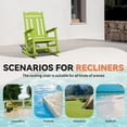 thumbnail image 3 of Outdoor Rocking Chair, High Back Porch Rocker Chair, All Weather Resistant HDPE Oversized Adirondack Rocking Chairs for Patio, Garden, Lawn, Indoor，Apple Green, 3 of 4