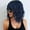 Dark Blue, variant on DOPI Short Wavy Wig with Bangs for Women Shoulder Length Bob Curly Women's Charming Synthetic Wigs with Natural Wavy Black To Brown Heat Resistant Hair for Daily Party Use