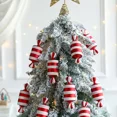 thumbnail image 3 of 6Pcs Christmas Hanging Candy Balls Red White Candy Pendant Home Party Christmas Tree Decorations Navidad Winter New Year 2023, 3 of 5